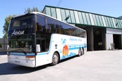 Flota de autobuses de alquiler