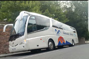 Flota de autobuses de alquiler