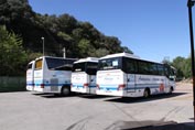 Flota de autobuses de alquiler