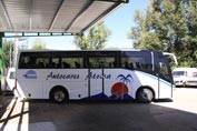 Flota de autobuses de alquiler