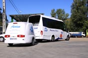 Flota de microbuses de alquiler