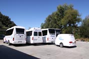 Flota de microbuses de alquiler